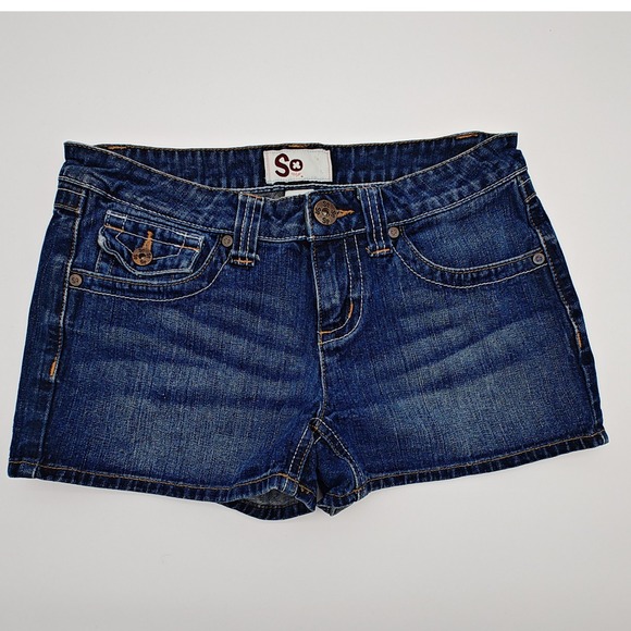 Pants - SO Juniors Denim Shorts Size‎ 3 Blue Mid Rise Casual Jean Shorts